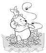 Laminas para colorear dibujos de primavera 18 Winnie the Pooh